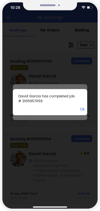 Select booking location