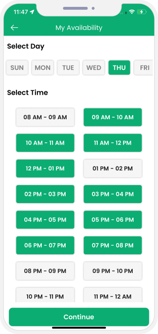 choose sub categories