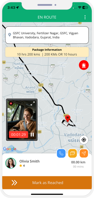 driver slide to end trip and rider get notification for Trip completed