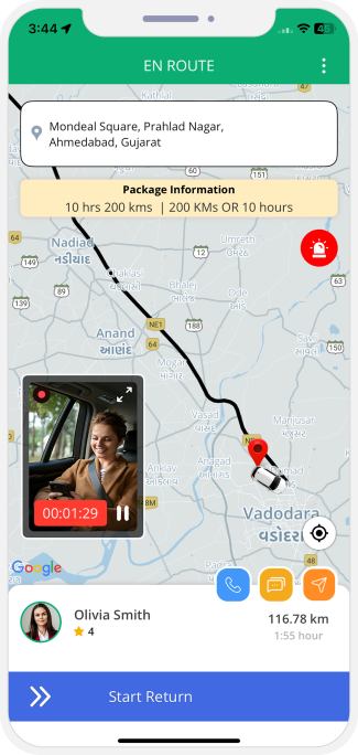 driver slide to end trip and rider get notification for Trip completed