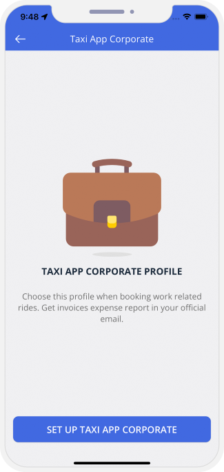 taxi app corporate profile