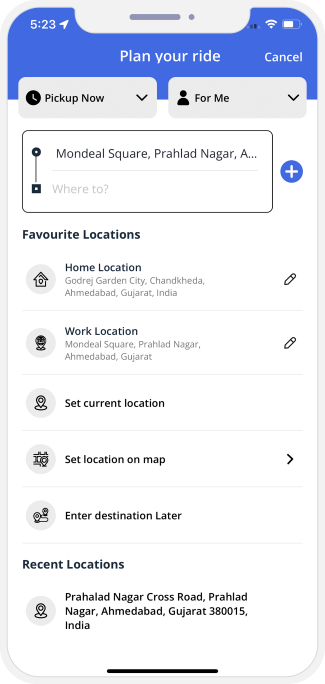 choose service categories