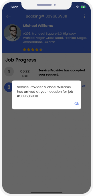 Select booking location