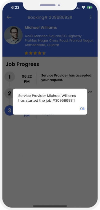 Select booking location