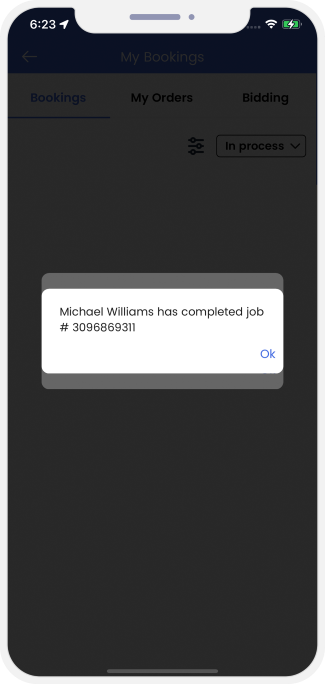 Select booking location