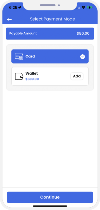 Select booking location