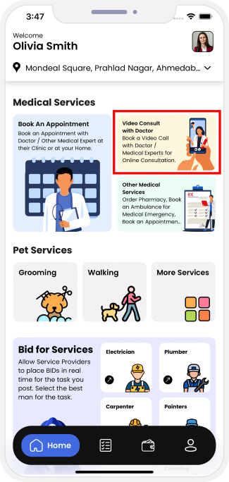 choose service categories