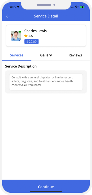 choose service categories