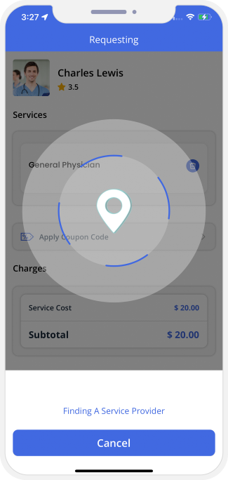 Select booking location