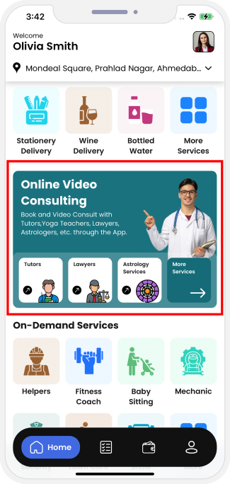 choose service categories
