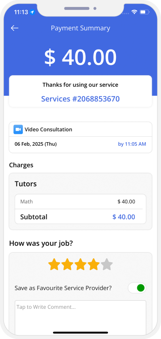 Select booking location