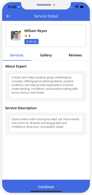 choose service categories