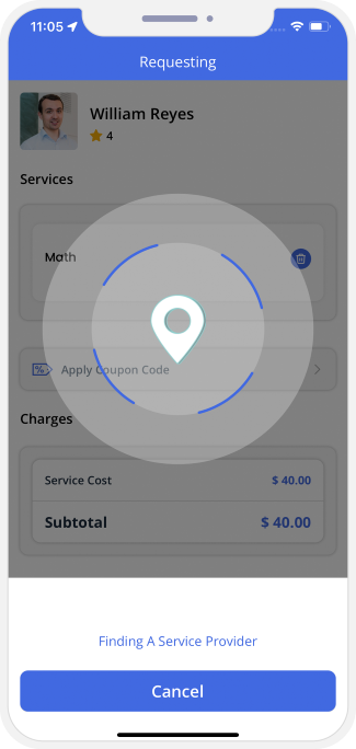 Select booking location