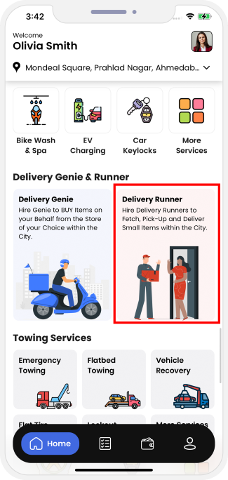 App Home Screen