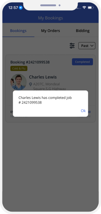 Select booking location