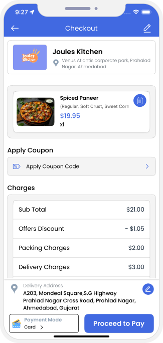 user confirm order to check out