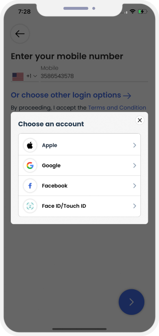 Select booking location