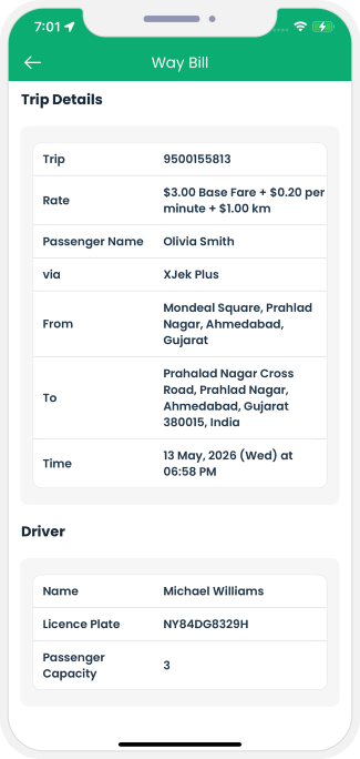 Waybill for the Ride