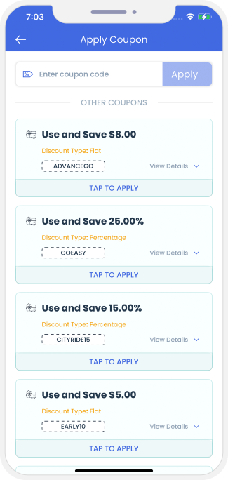 choose service categories