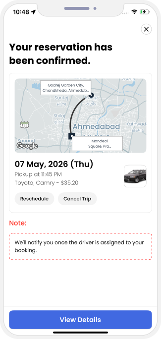 Select booking location