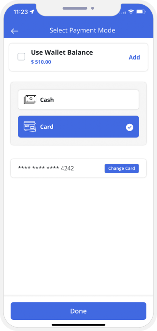 use choose payment method