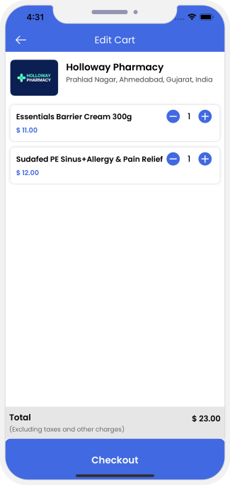 user edite food item