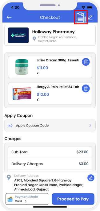 use choose payment method