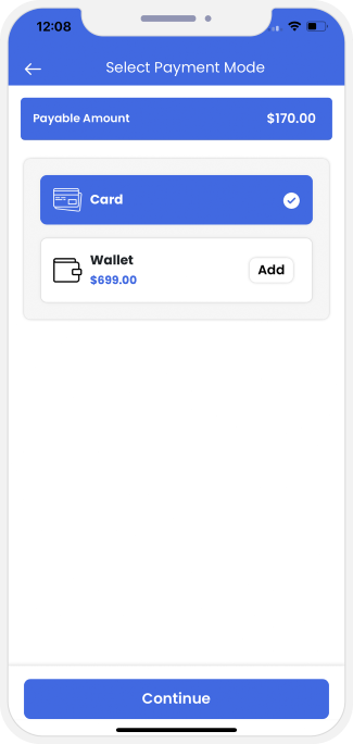 Select booking location