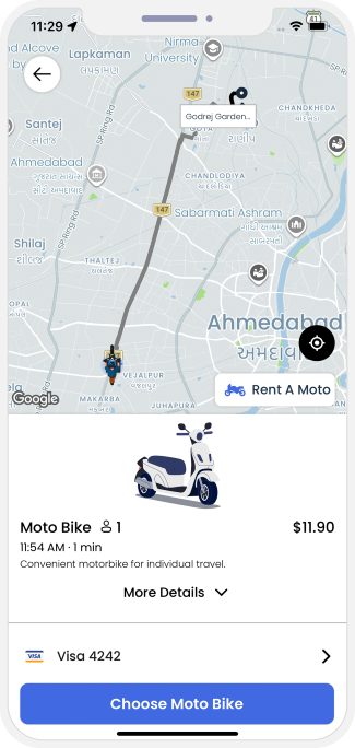 moto ride request