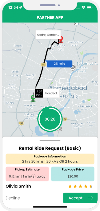 rental ride requests basic