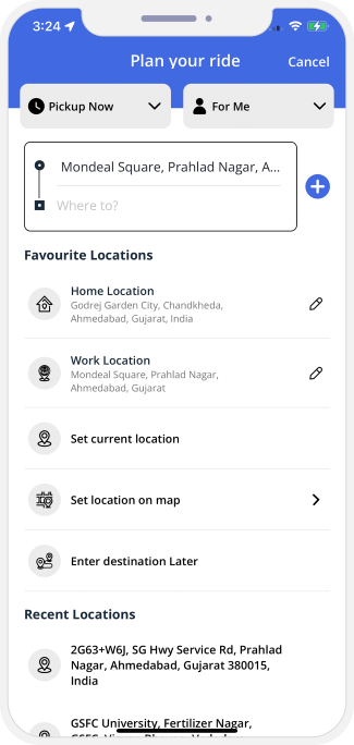 choose service categories