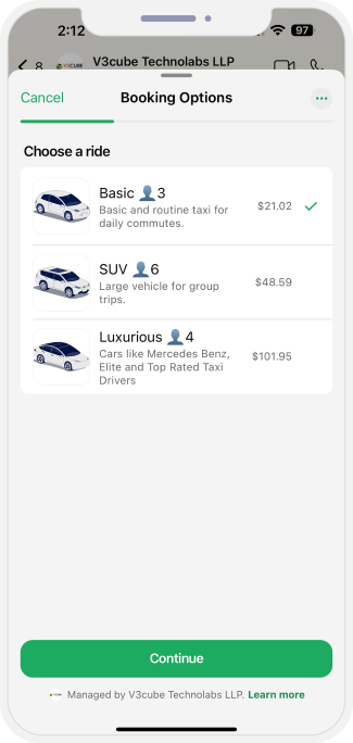 choose a ride