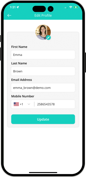 User can edit their profile