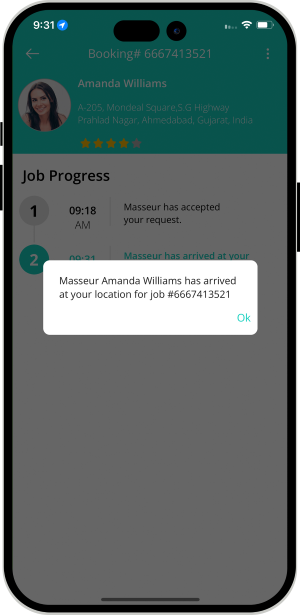 Select booking location