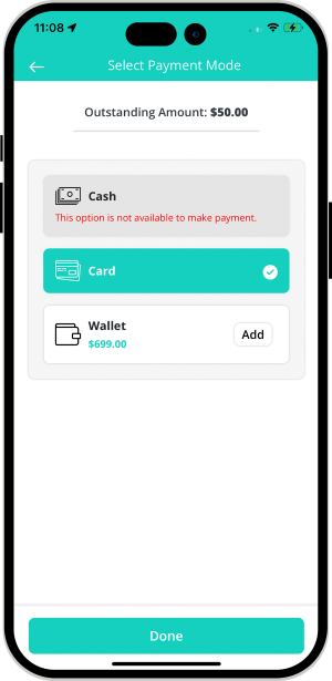 Select booking location