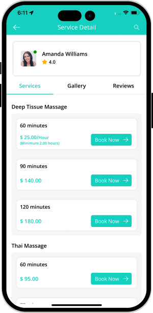 choose service categories