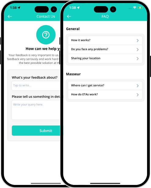 Driver login and registration screen