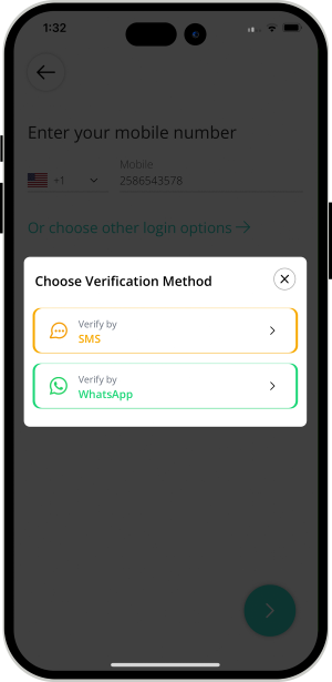 Select booking location