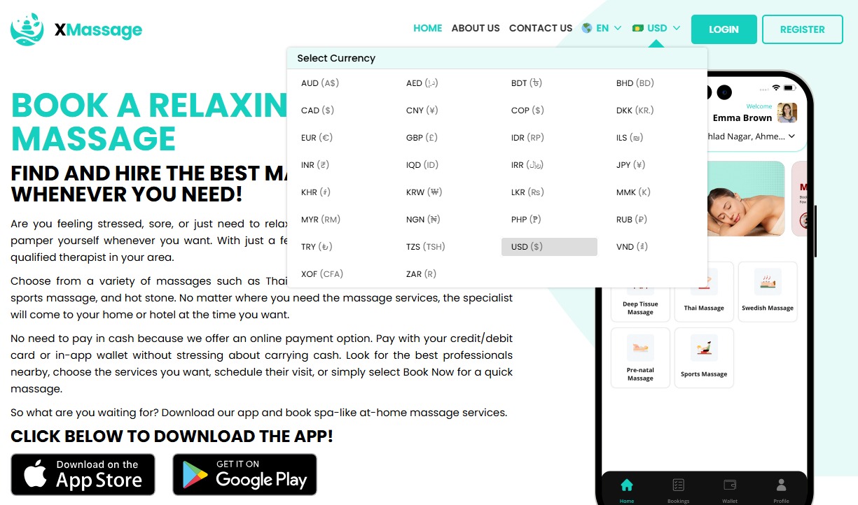 Select Your Currency