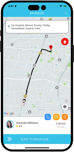 rider get notification for trip started