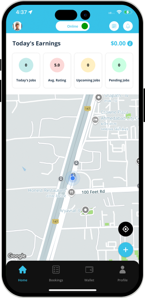 Select booking location