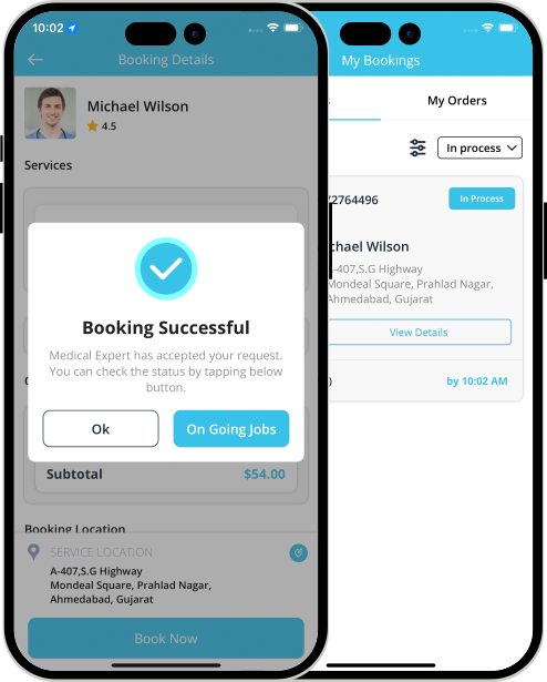 Select booking location
