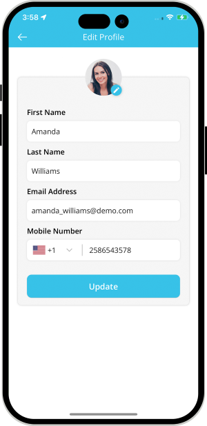 User can edit their profile