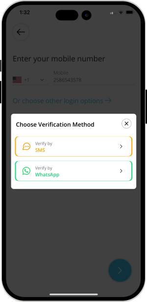 Select booking location