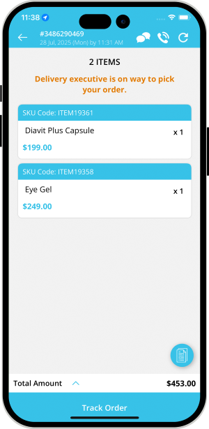 Store get notification for driver accept order