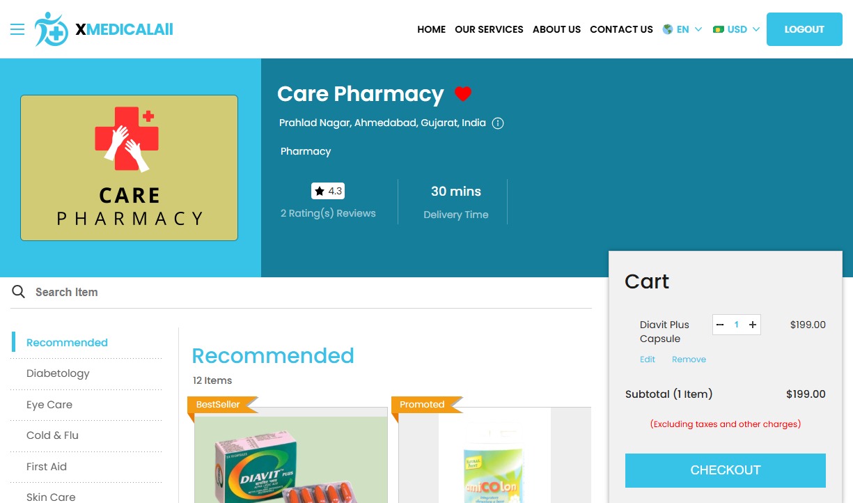 Choose Pharmacy Items