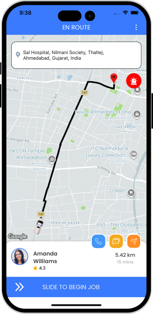 rider get notification for trip started