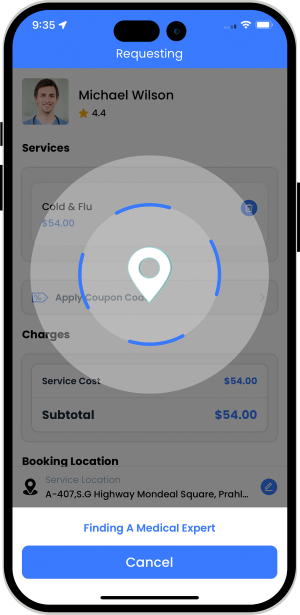 Select booking location