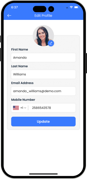 User can edit their profile
