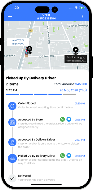 user see the status of the driver